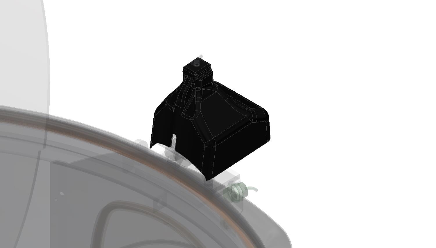 Wetterschutzhaube für Zuhalteeinrichtung  Wetterschutzhaube für Zuhalteeinrichtung